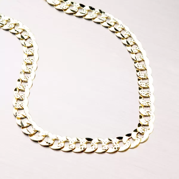 Řetízek žluté zlato 585 řetěz Pancer s gravírováním 45-1220