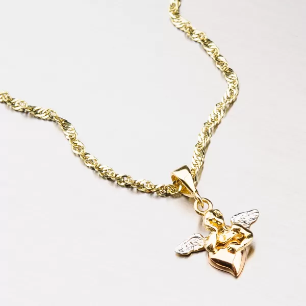 Zlatý přívěsek - andílek 43-2128