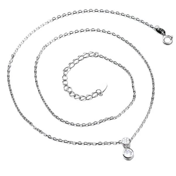 Dámský náhrdelník stříbro 925 zirkon SST-151155