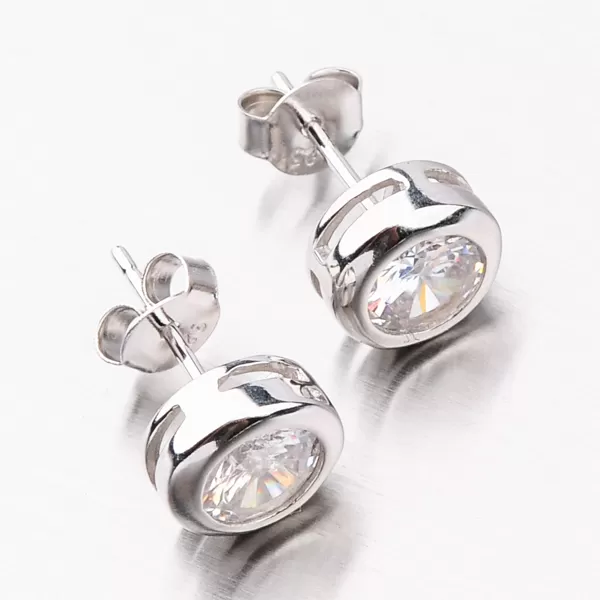 Dámské náušnice stříbro 925 zirkon SETST-12212