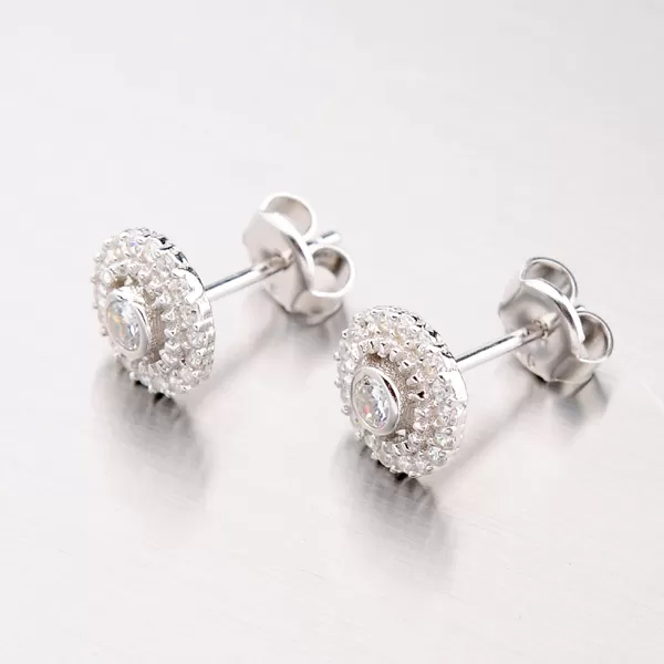 Náušnice pecky se zirkony GLM12-055