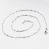 Stříbrný řetízek s lesklými facetami CHRS-DAISY-030