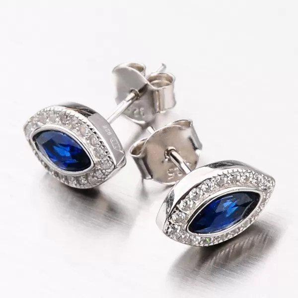 Náušnice pecky stříbro 925 se zirkony SETST-12201