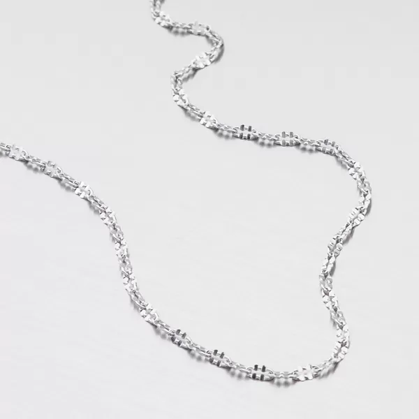 Stříbrný náramek s lesklými facetami CHRS-DAISY-030