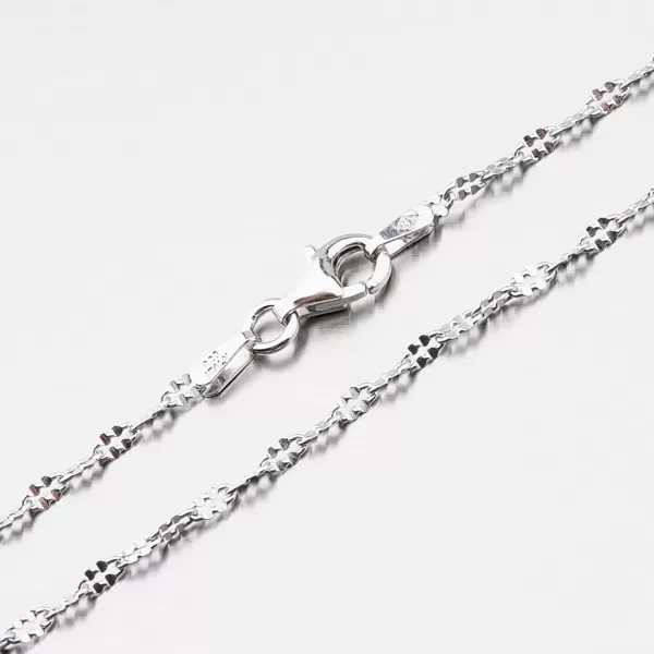 Stříbrný náramek s lesklými facetami CHRS-DAISY-030