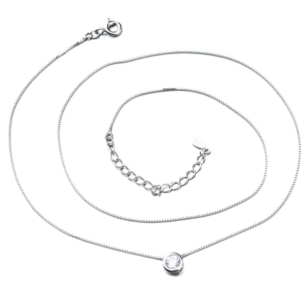 Dámský náhrdelník stříbro 925 zirkon SST-15856
