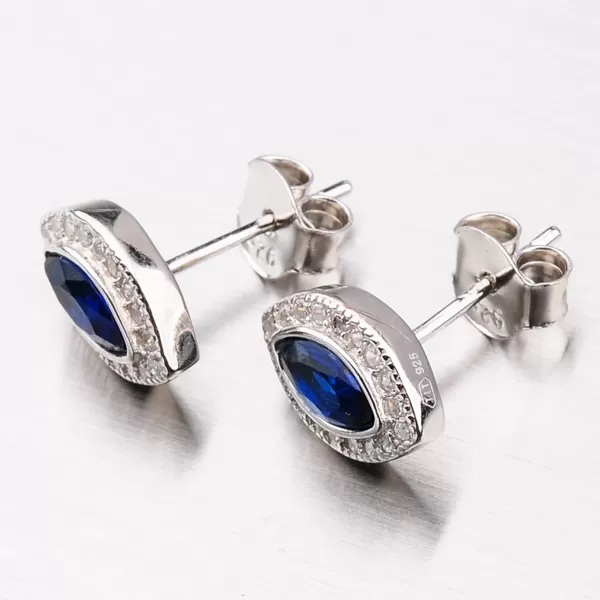 Náušnice pecky stříbro 925 se zirkony SETST-12201