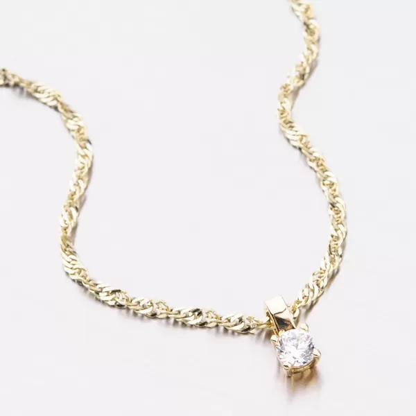 Zlatý přívěsek se zirkonem 53DZ-8010Z-ZIR