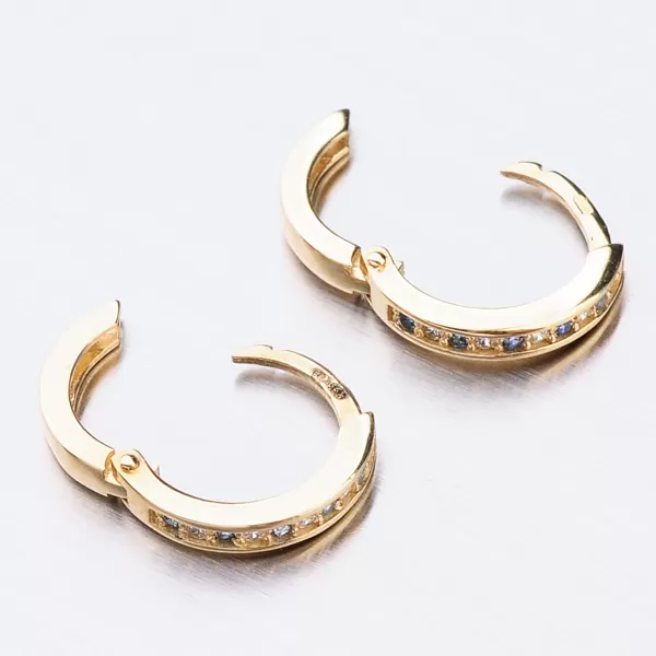 Zlaté kroužky se zirkony 52GZ-3343ZMB