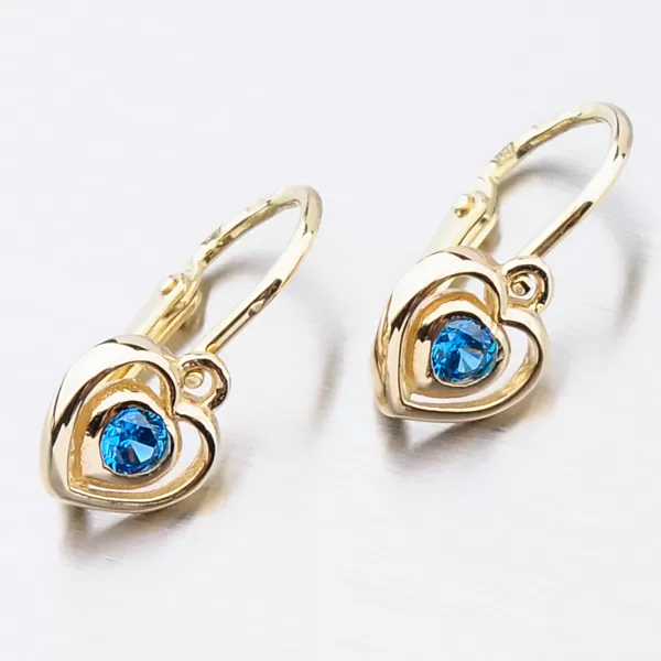 Zlaté náušnice se zirkony 52DN-2752ZM