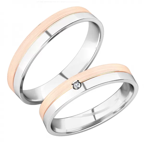 Snubní prsteny ze žlutého zlata SP-288