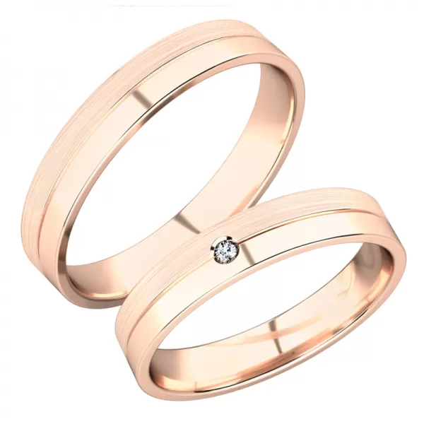 Snubní prsteny ze žlutého zlata SP-288