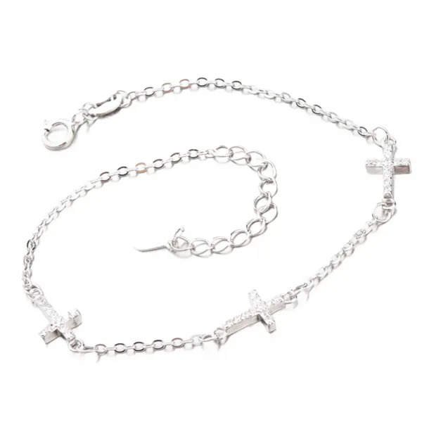 Dámský náramek stříbro 925 zirkon BST-14352-02