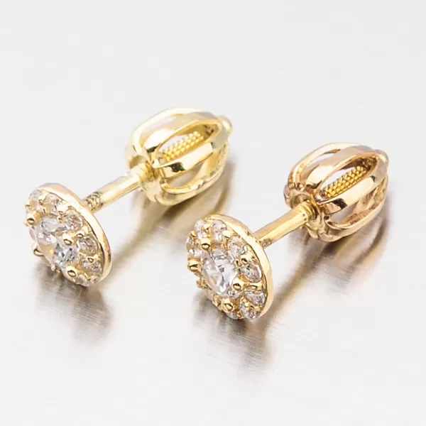 Zlaté náušnice pecky 52GZ-60167Z-SR