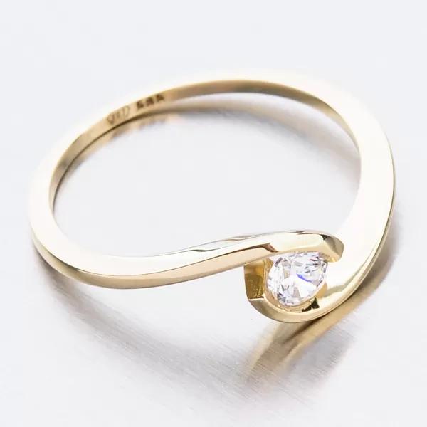 Zlatý prsten 51DZ-6134Z-ZIR