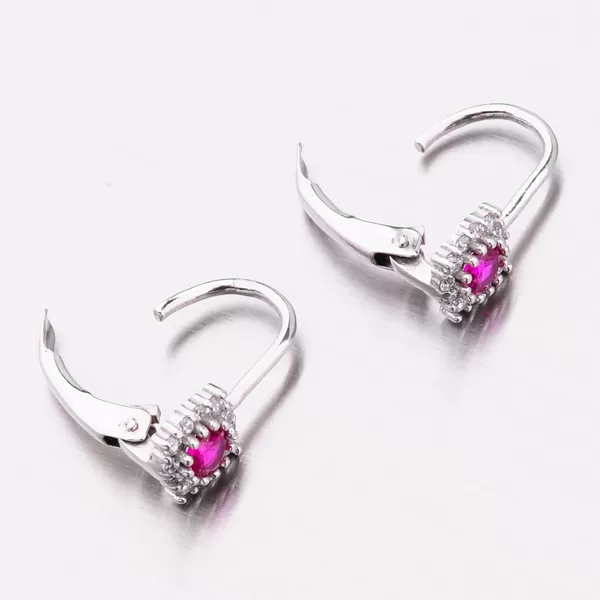 Zlaté náušnice se zirkony 12-574