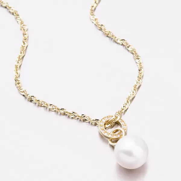 Zlatý přívěsek s perlou 53GZ-3123Z