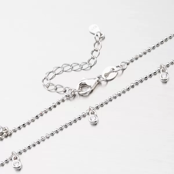 Stříbrný náramek na nohu AGNST-1434