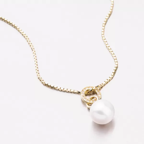 Zlatý přívěsek s perlou 53GZ-3123Z