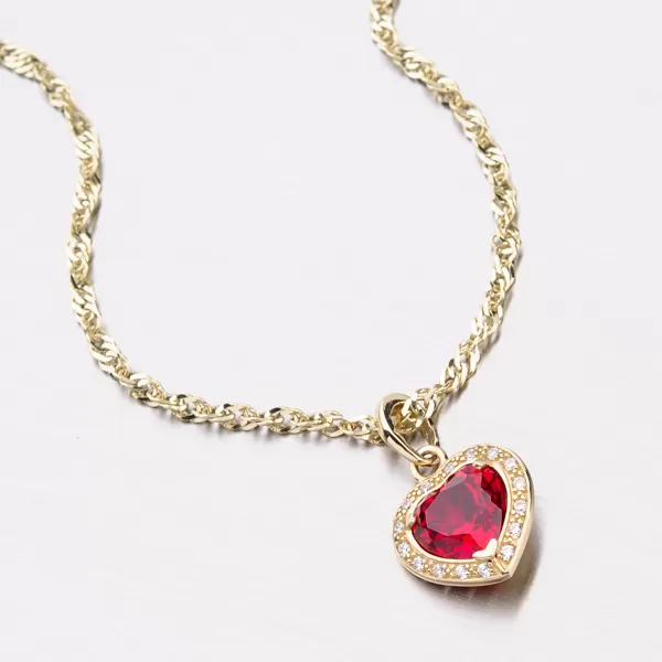 Zlaté srdce se zirkony 53GZ-1810ZCB