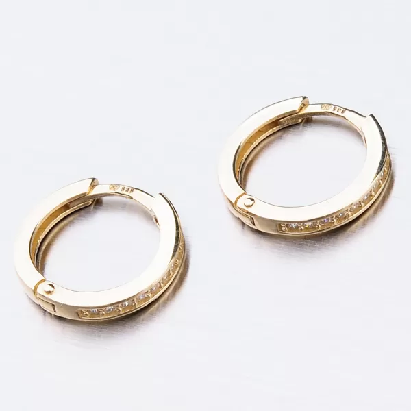 Zlaté kroužky se zirkony 52GZ-3344ZBB