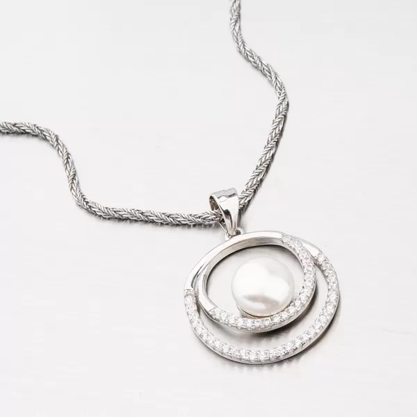 Stříbrný přívěsek se zirkony HST-13645