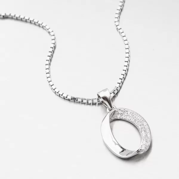 Stříbrný přívěsek se zirkony TSETST-13270