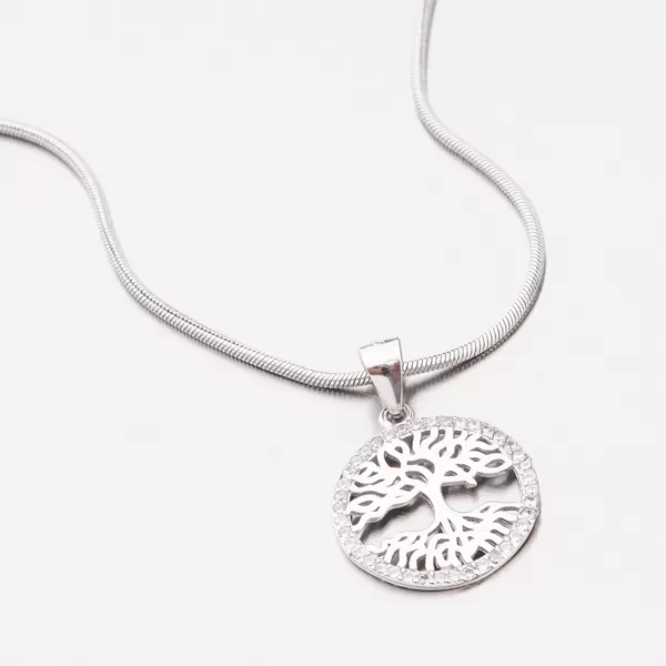 Stříbrný přívěsek se zirkony HST-13208