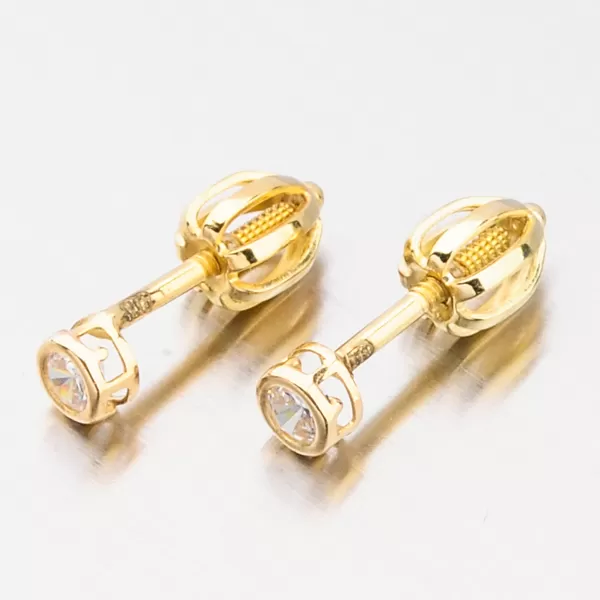 Jednoduché pecky v žlutém zlatě 52GZ-62231Z-SR