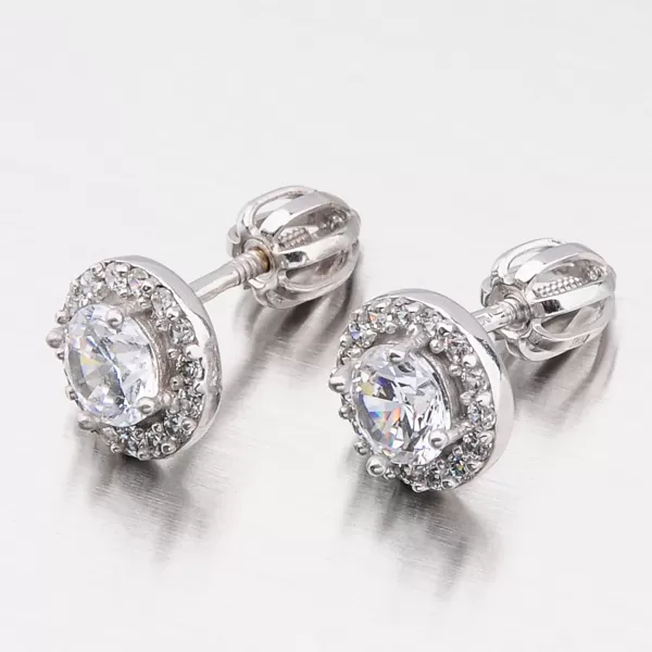 Pecky pro ženy v bílém zlatě 52GZ-60168B-SR