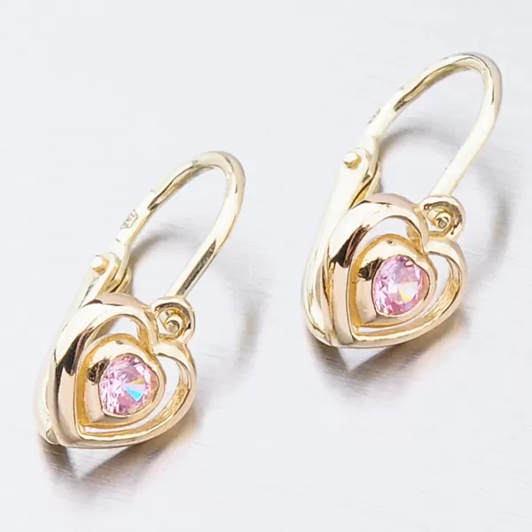 Zlaté náušnice se zirkony 52DN-2752ZR