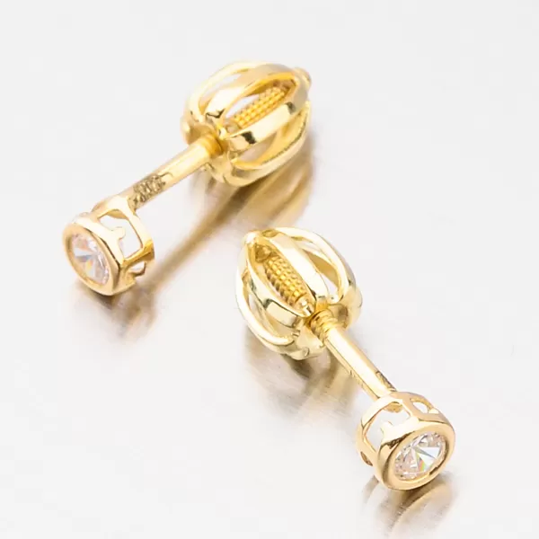 Jednoduché pecky v žlutém zlatě 52GZ-62231Z-SR