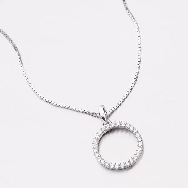 Zlatý přívěsek se zirkony DZ-1979B-ZIR