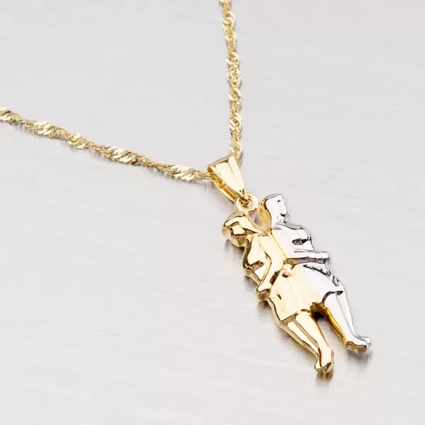 Zlatý přívěsek - Blíženci 1-4010-05