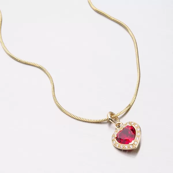 Zlaté srdce se zirkony 53GZ-1810ZCB