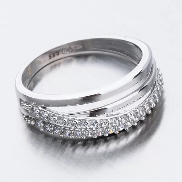 Zlatý prsten se zirkony 51GZ-3352B