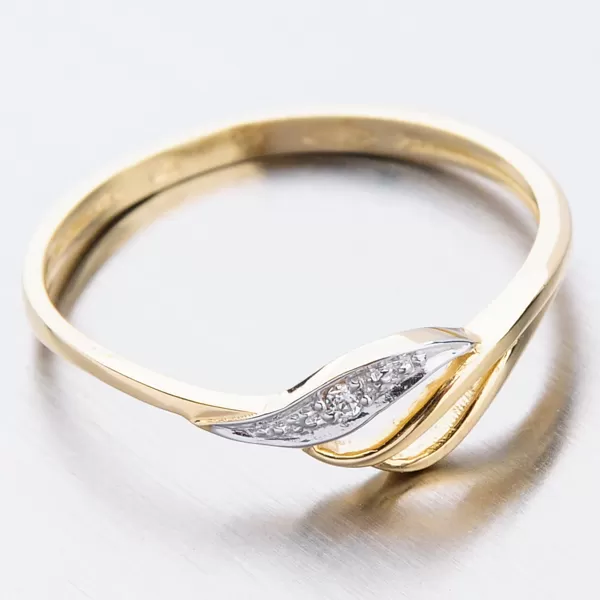 Zlatý prsten se zirkony 51GZ-8023Z