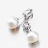 Pecky s perlou v bílém zlatě 52GZ-8002B-SR