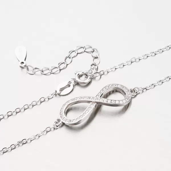 Stříbrný náramek se zirkony BST-14412K