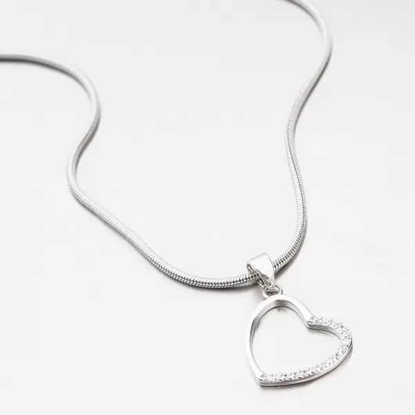 Stříbrný přívěsek srdce HST-13262