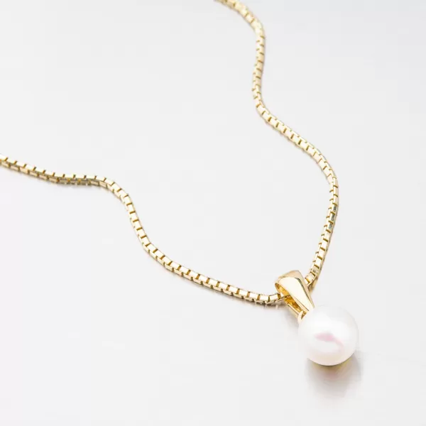 Zlatý přívěsek s perlou 452P-135040