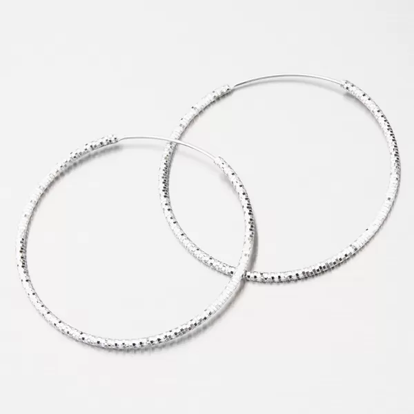 Stříbrné kruhy UCST-12787/45/N