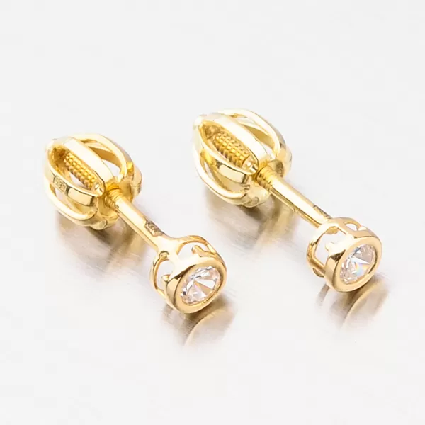 Jednoduché pecky v žlutém zlatě 52GZ-62231Z-SR