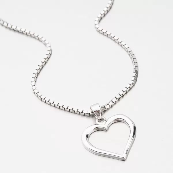 Stříbrný přívěsek srdce HST-13277