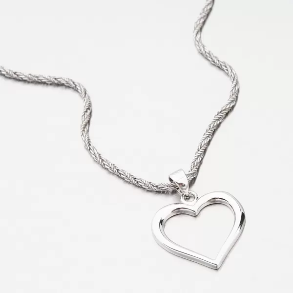 Stříbrný přívěsek srdce HST-13277
