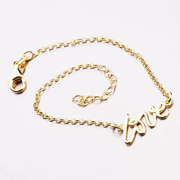 Náramek s nápisem love B1403075-0019-SLX