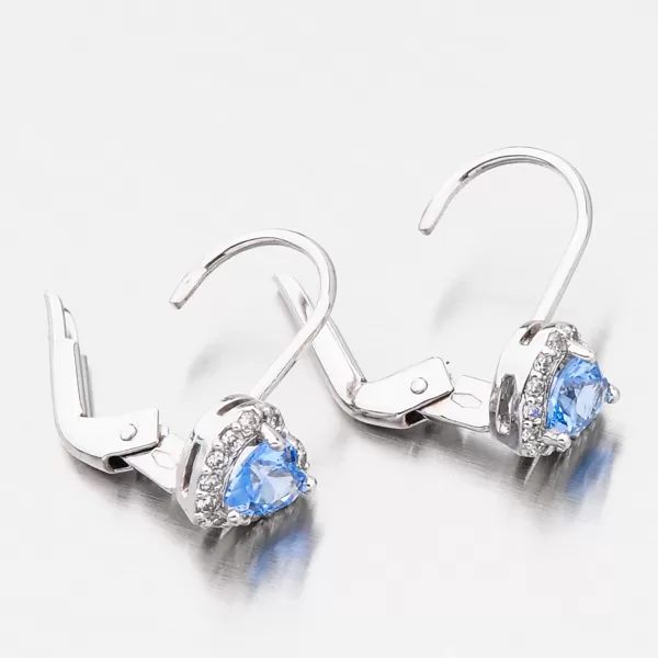 Zlaté náušnice se zirkony na klapku 52GZ-8015BMB-KL