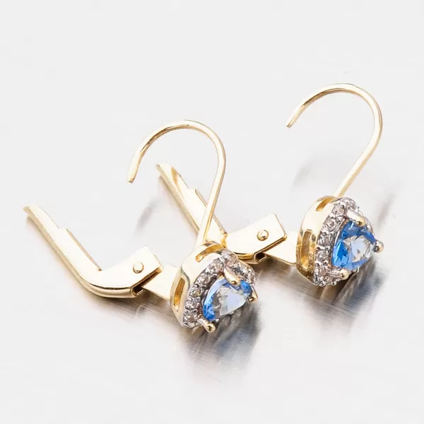 Zlaté náušnice se zirkony 52GZ-8015ZMB-KL