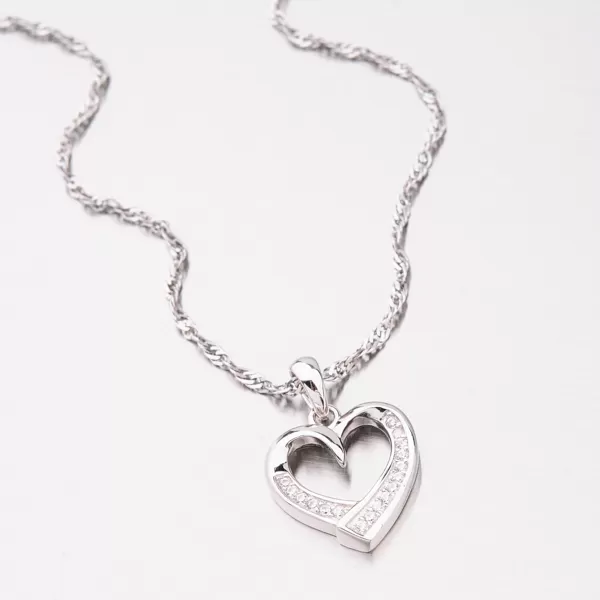 Stříbrný přívěsek srdce PKL-3060