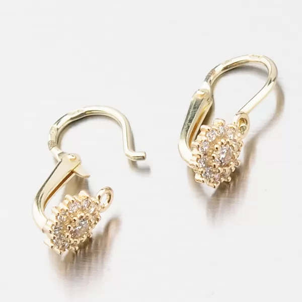 Zlaté náušnice se zirkony 52DN-2749ZBB